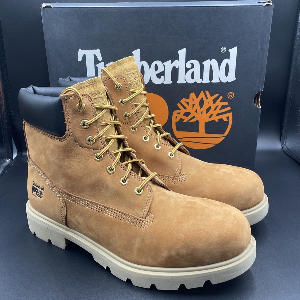 Timberland Pro Sawhorse 6" Size 9 M Mens Soft Toe Boot Wheat TB1A223J 231 New